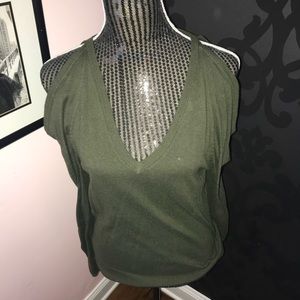Michel Kors army green sweater size medium